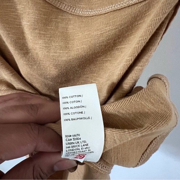 We The Free One-Shoulder Tan Tank Top | Size Small| - Picture 5 of 5